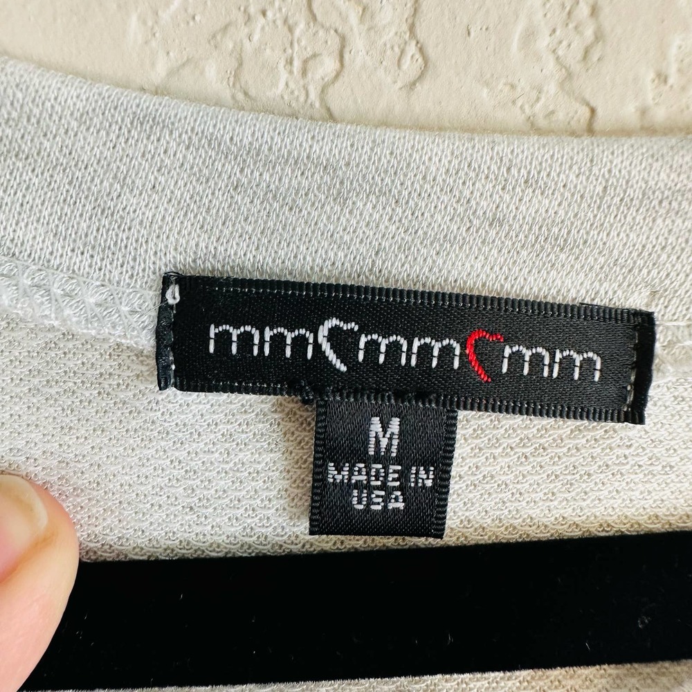 MMC Women's Gray Brown Crew Neck Long Sleeve T-Shirt Size Medium - Picture 4 of 4